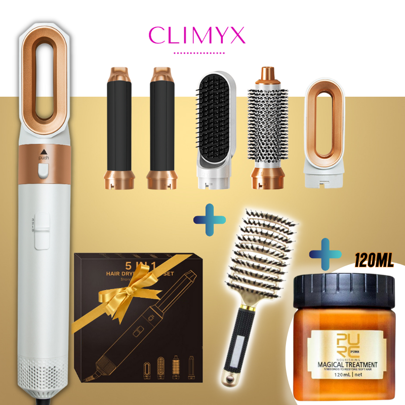 Brosse Sèche-Cheveux 5en1 Climyx™ Cyclone V5